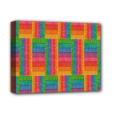 Texture Surface Rainbow Festive Deluxe Canvas 14  X 11  by Nexatart