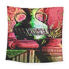 Three Earthen Vases Square Tapestry (large) by Nexatart