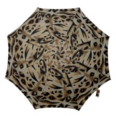 Tiger Animal Fabric Patterns Hook Handle Umbrellas (small) by Nexatart