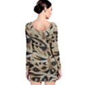 Tiger Animal Fabric Patterns Long Sleeve Bodycon Dress View2