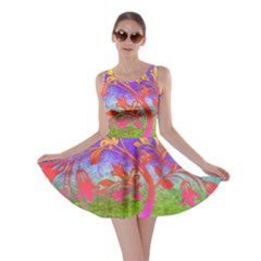 Tree Colorful Mystical Autumn Skater Dress by Nexatart