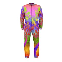 Tree Colorful Mystical Autumn Onepiece Jumpsuit (kids) by Nexatart