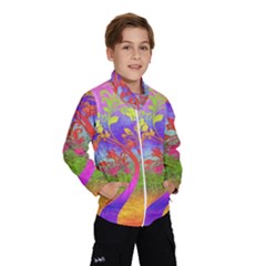 Tree Colorful Mystical Autumn Wind Breaker (kids) by Nexatart