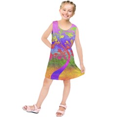 Tree Colorful Mystical Autumn Kids  Tunic Dress by Nexatart