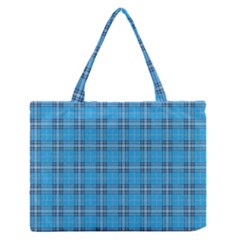 The Checkered Tablecloth Medium Zipper Tote Bag by Nexatart