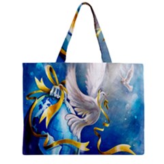 Turtle Doves Christmas Zipper Mini Tote Bag by Nexatart