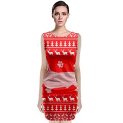 Ugly X Mas Design Classic Sleeveless Midi Dress by Nexatart