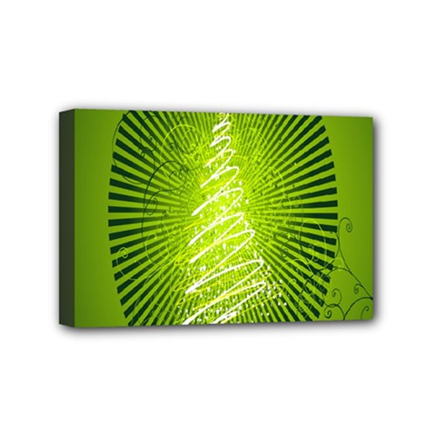 Vector Chirstmas Tree Design Mini Canvas 6  x 4 