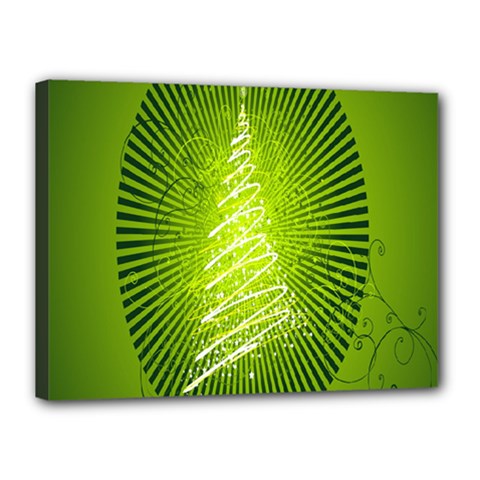 Vector Chirstmas Tree Design Canvas 16  x 12 