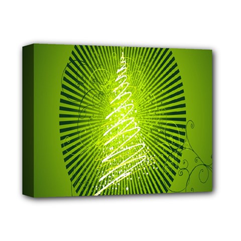 Vector Chirstmas Tree Design Deluxe Canvas 14  x 11 