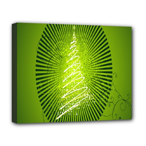 Vector Chirstmas Tree Design Deluxe Canvas 20  x 16  