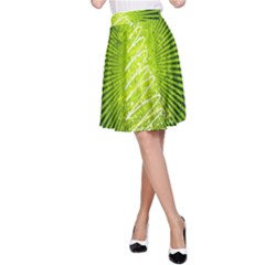 Vector Chirstmas Tree Design A-Line Skirt