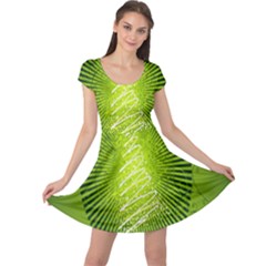 Vector Chirstmas Tree Design Cap Sleeve Dresses