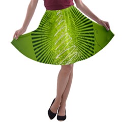 Vector Chirstmas Tree Design A-line Skater Skirt