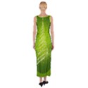 Vector Chirstmas Tree Design Fitted Maxi Dress View2