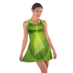 Vector Chirstmas Tree Design Cotton Racerback Dress