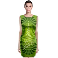 Vector Chirstmas Tree Design Classic Sleeveless Midi Dress