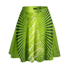 Vector Chirstmas Tree Design High Waist Skirt