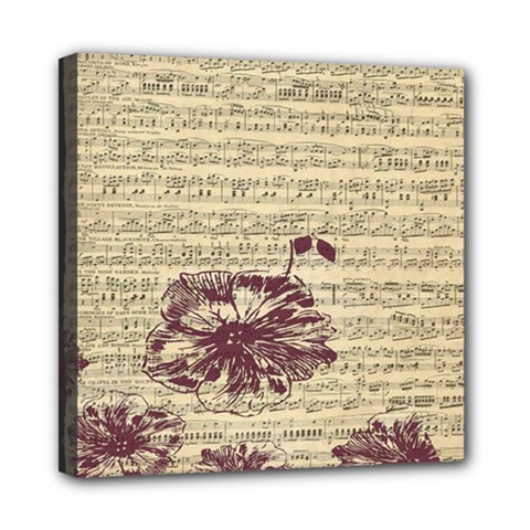 Vintage Music Sheet Song Musical Mini Canvas 8  X 8  by Nexatart