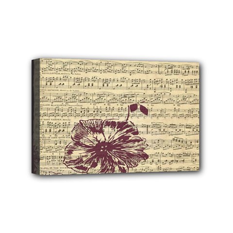 Vintage Music Sheet Song Musical Mini Canvas 6  X 4  by Nexatart