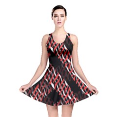 Weave And Knit Pattern Seamless Reversible Skater Dress by Nexatart