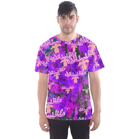 Watercolour Paint Dripping Ink Men s Sport Mesh Tee by Nexatart