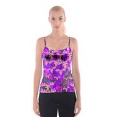 Watercolour Paint Dripping Ink Spaghetti Strap Top by Nexatart