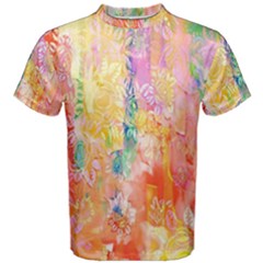 Watercolour Watercolor Paint Ink Men s Cotton Tee by Nexatart