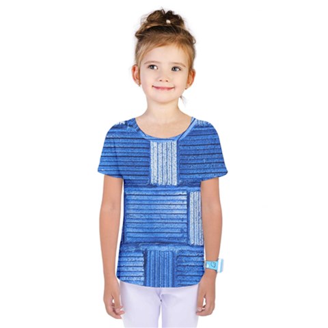 Wall Tile Design Texture Pattern Kids  One Piece Tee by Nexatart