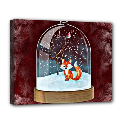 Winter Snow Ball Snow Cold Fun Deluxe Canvas 20  X 16   by Nexatart