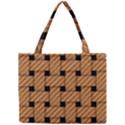 Wood Texture Weave Pattern Mini Tote Bag View1