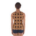 Wood Texture Weave Pattern Women s Sport Tank Top  View2