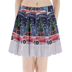 Winter Snow Ball Snow Cold Fun Pleated Mini Skirt by Nexatart