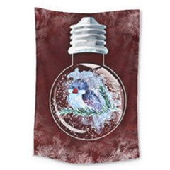 Winter Snow Ball Snow Cold Fun Large Tapestry by Nexatart