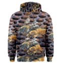 Worker Bees On Honeycomb Men s Pullover Hoodie View1