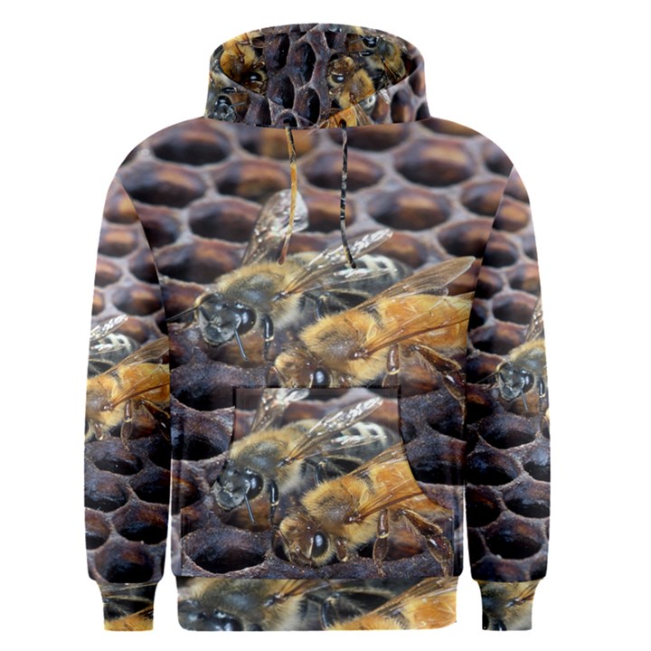 Worker Bees On Honeycomb Men s Pullover Hoodie