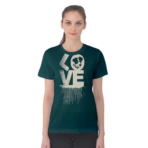 Love Dog - Women s Cotton Tee by FunnySaying