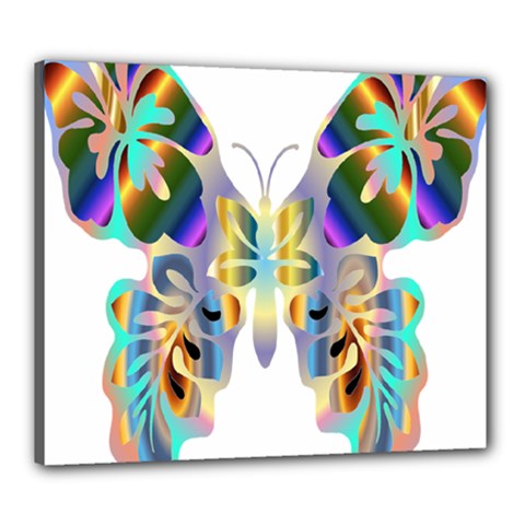 Abstract Animal Art Butterfly Canvas 24  X 20  by Amaryn4rt