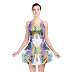 Abstract Animal Art Butterfly Reversible Skater Dress by Amaryn4rt