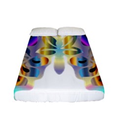 Abstract Animal Art Butterfly Fitted Sheet (full/ Double Size) by Amaryn4rt