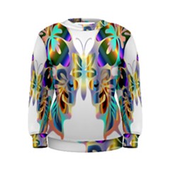 Abstract Animal Art Butterfly Women s Sweatshirt by Amaryn4rt