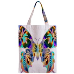 Abstract Animal Art Butterfly Zipper Classic Tote Bag by Amaryn4rt