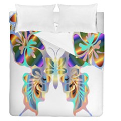 Abstract Animal Art Butterfly Duvet Cover Double Side (queen Size) by Amaryn4rt