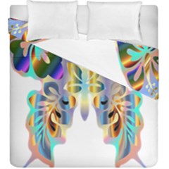 Abstract Animal Art Butterfly Duvet Cover Double Side (king Size) by Amaryn4rt