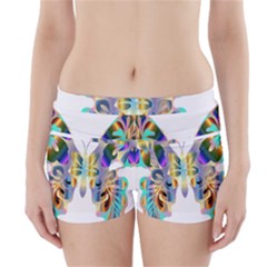 Abstract Animal Art Butterfly Boyleg Bikini Wrap Bottoms by Amaryn4rt