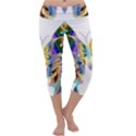 Abstract Animal Art Butterfly Capri Yoga Leggings View1