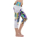 Abstract Animal Art Butterfly Capri Yoga Leggings View3