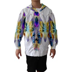 Abstract Animal Art Butterfly Hooded Wind Breaker (kids) by Amaryn4rt