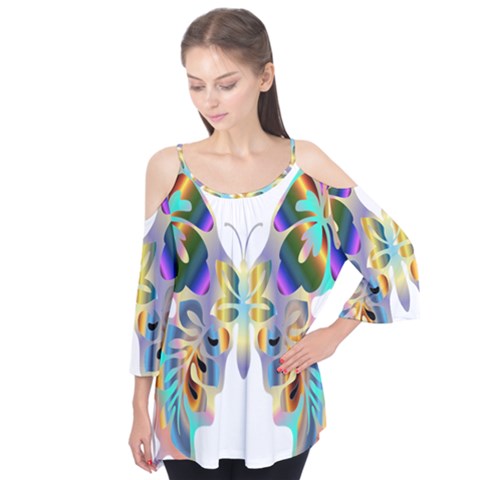 Abstract Animal Art Butterfly Flutter Tees by Amaryn4rt