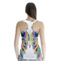 Abstract Animal Art Butterfly Racer Back Sports Top View2